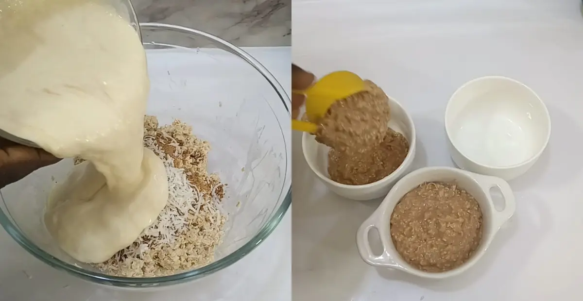 How to Make Oat Dessert with Coconut and Cocoa