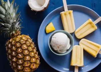 How to Make Pineapple Coconut Ice Cream & Popsicles at Home! (Easy Recipe, with No Machine!)