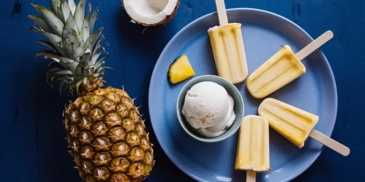 How to Make Pineapple Coconut Ice Cream & Popsicles at Home! (Easy Recipe, with No Machine!)