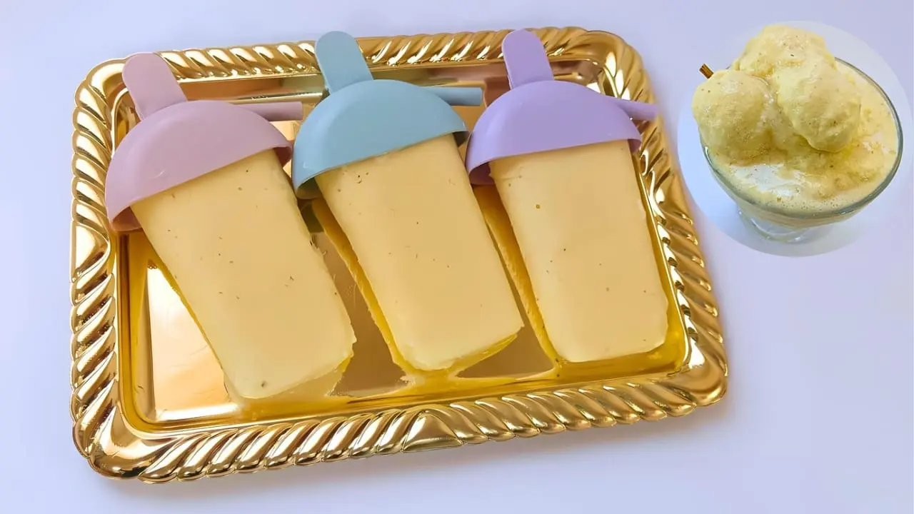How to Make Pineapple Coconut Ice Cream & Popsicles at Home! (Easy Recipe, with No Machine!)