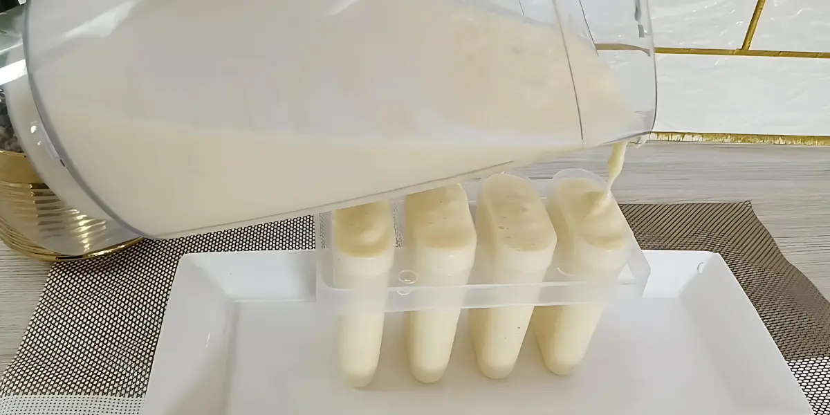 pour the mixture into a container